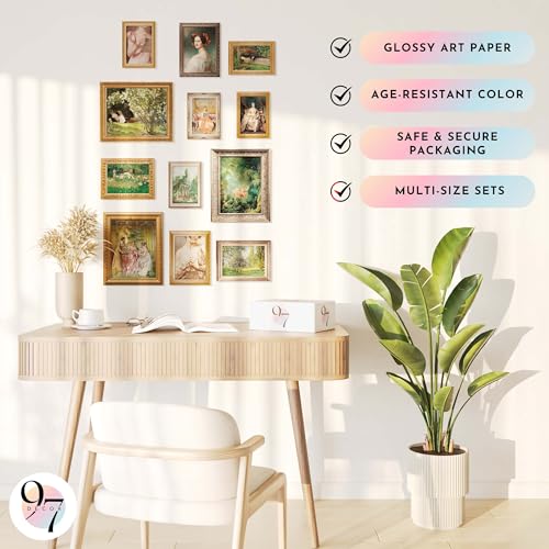 97 Decor Vintage Victorian Wall Art, 12 Pc Coquette Prints, Unframed - color: Baroque Victorian Gx8x10, size: unframed