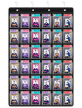 NiHome 36 Slot Graded Card Display Case - Sports Card Wall Frame, PVC Black