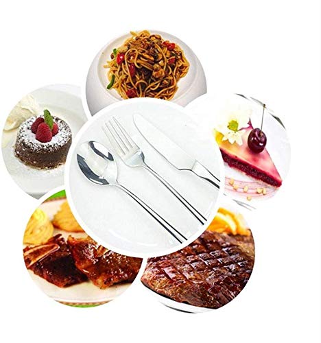 Long-handled Korean Stainless Steel Fork Set (Spoons, 6) - color: Spoons