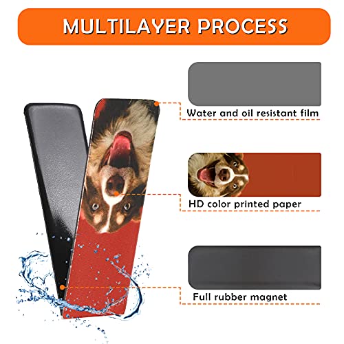 Outus 30 Pcs Magnetic Dog Bookmarks Cute Puppy Bookmark Clips for Reading