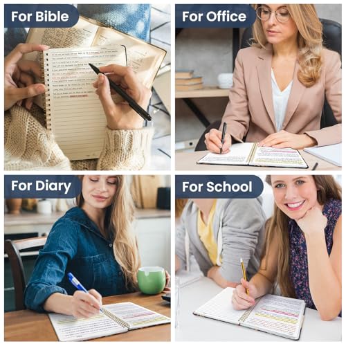 Taja Spiral Lined Journal for Women, Pretty Hardcover Journal Notebook, A5 - color: D-Crane