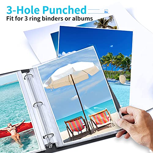 Fabmaker 30 Pack 8x10 Photo Sleeves for 3 Ring Binder, Hold 60 Photos - size: 8x10 inch 1 pocket