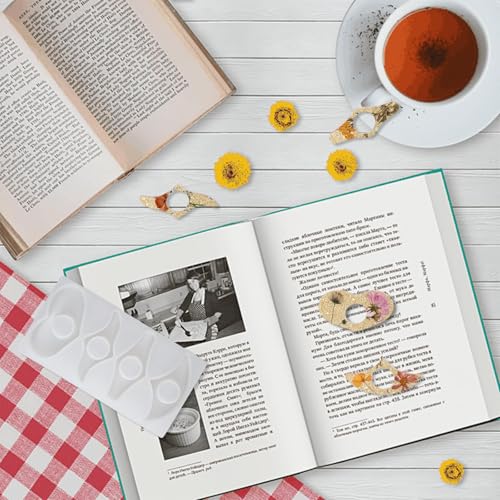 Resin Molds for Thumb Book Page Holder, Reusable Silicone Bookmark Molds Handmade Thumb Bookmark Casting Mold for Epoxy Resin, DIY Reading Accessory for Book Lovers Readers