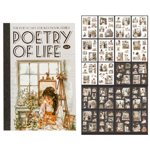 TIAMECH Art Galleries Poetic Life Japanese Sticker Book - color: Art Galleries