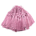 100Pcs 5 Inch Silky Bookmark Tassels for Jewelry, Souvenir(Dark Pink) - color: #6