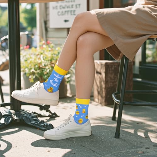 Funny Socks for Women and Teenage Girls, Cute Crazy Unique Novelty Gifts - color: K-duck-1
