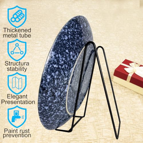 3PCS Iron Plate Stands for Display 8 Inch, Large Metal Frame Holders Easel - size: 3PCS 8IN