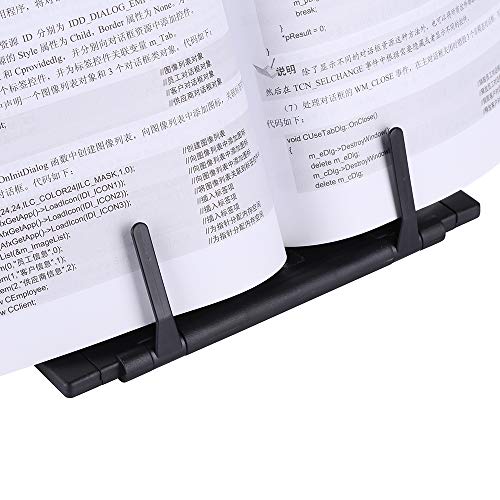 KLOUD CityBlack Metal Desktop Document Book Holder with 7 Adjustable Positions (Lost ocean-SJ981)