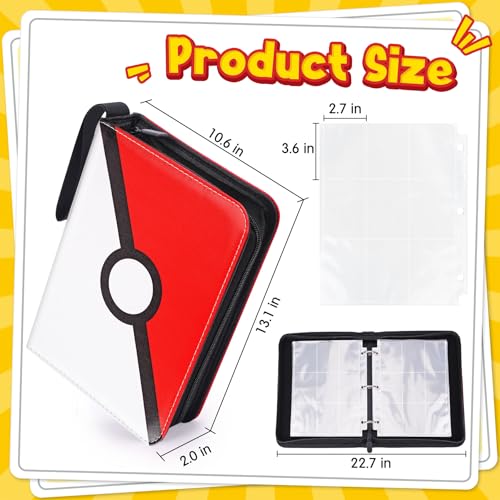Card Binder, 9-Pocket Design, 900-Card Capacity with 5 Top loaders - color: Classic, size: 9-Pocket