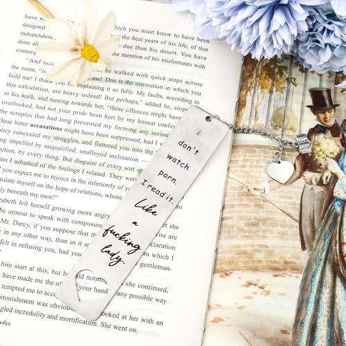 2Pcs Funny Bookmark gift for Women Men Metal Smutty Bookmarks Cute Book Marks Gift for Book Lover Smut Spicy Bookmark Graduation Birthday Gifts Unique Reading Accessories Friend Coworker Teacher Gifts - style: Ab-cute
