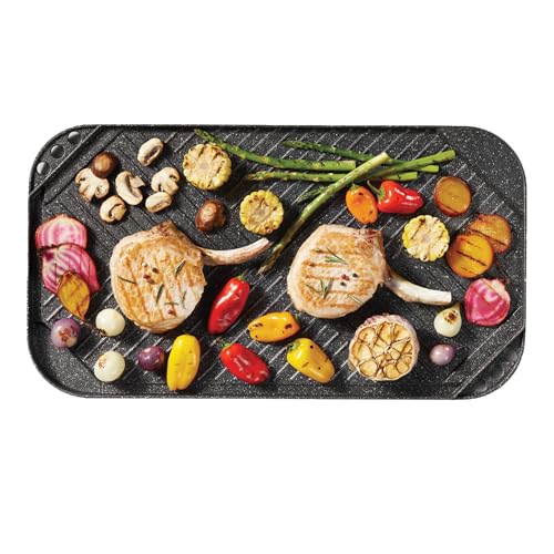 Starfrit The Rock Reversible Grill & Griddle, 50x28cm, Non-Stick