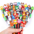 36PCS Mini Animal Pens Multicolor 4-in-1 Bulk Cute Pens for Party Favors - style: Cute Animals-36pcs