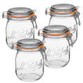 Le Parfait Super Jar 750ml (24oz) Glass Canning Jar, Wire Bail Lid, 4 Pack - color: 24oz (Set/4)