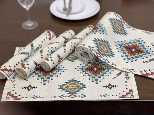 Aztec Southwest Geometric Table Runner 70x13 Inches - color: Aztec01