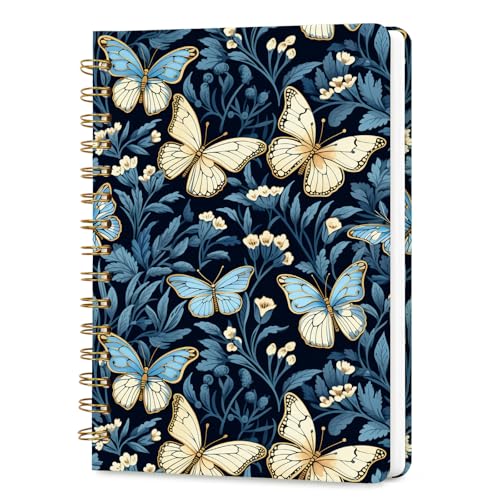 Lined Spiral Journal Notebook for Work A5, 160 Pages, Butterfly - color: Butterfly