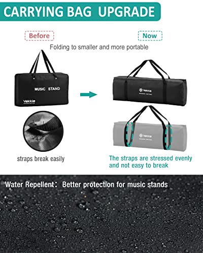 Vekkia 70 - inch Metal Professional Portable Sheet Music Stand - size: 32-70inch