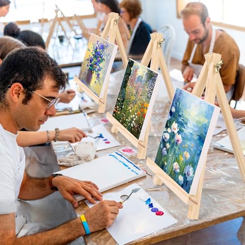 ESRICH 4 PCS 9 Inch Easel for Painting, Easel Stand for Painting Canvas - style: 4