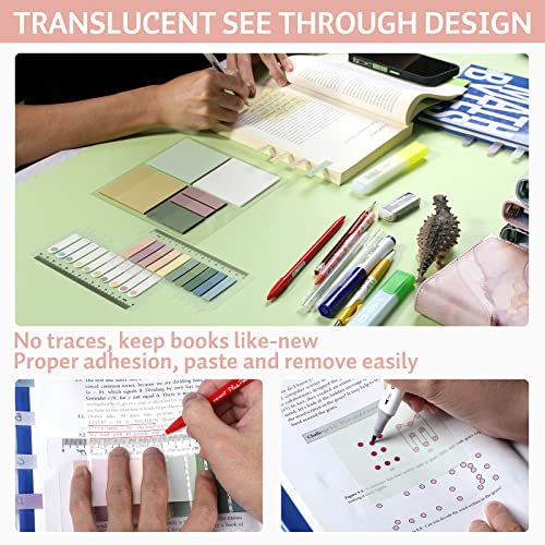 ONEDONE Transparent Sticky Notes -700 Sheets Clear Sticky Notes Tabs for Annotating Books, Translucent Book Annotation Kit w/Index Tabs Book Markers Office & School Supplies - color: 25 Colors