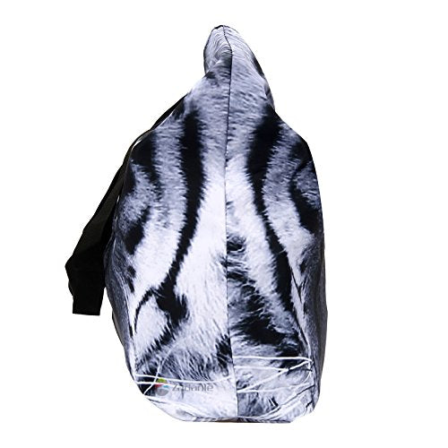 Beach Tote Bags Travel Shopping Bag With Zippered for Women - color: Cool Tiger