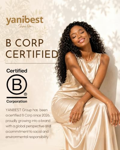 Yanibest 8 Pcs Satin Scrunchies - Silk Feeling Scrunchies Ponytail Holders - color: BlushChampagne
