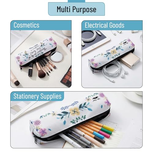 Mr. Pen- Cute Pencil Case Pouch, 2 Pack - color: White, size: 1 Pack