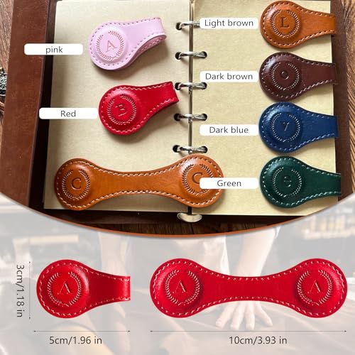 Leather Magnetic Bookmarks, 3D Embossed Alphabet Initial Letter Bookmark, Cute Page Markers for Books, Journals, Planners, Bible, Small Reading Gifts for Women Men, Teachers, Students (Green J) - color: 1pcs Green, size: J
