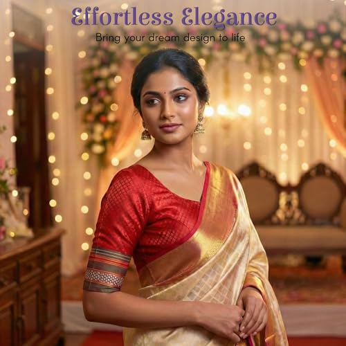 LOVENSPIRE Unstitched Khun Pattern Blouse Pieces for Women Saree, Pooja, Housewarming & Indian Return Gifts Pack of 25 - color: Assorted Khun Pattern, size: Pack of 25