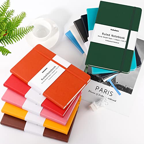 10 Pack Lined Notebook Journals for Writing, Ruled 5.25"×8.25", Navy Blue - color: Navy Blue, size: 10