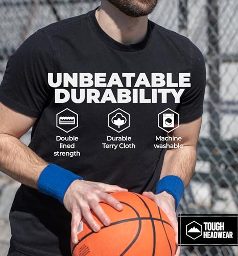 Sports Sweatbands - Arm Bands for Wrists, Sweat Absorption for Men & Women - color: Wristband - Navy