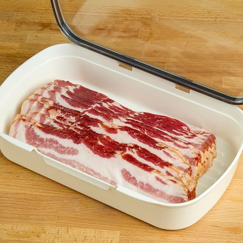 ProKeeper Deli Food Storage Container with Air-Tight Seal and Dry Erase Lid - color: Deli Keeper, size: 11.75"L x 7.25"W x 2.25"