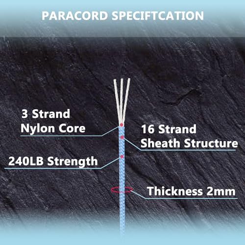 Paracord 240lb - Diameter 2mm Micro Utility Cord -3 Strand Parachute Spool Cord - 100ft 200ft,Paracord for Camping,Hiking,Fishing,Outdoor and DIY - color: Khaki, size: 200 ft