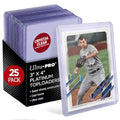 Ultra Pro 3" x 4" Clear Platinum Toploader for Trading Cards, 25 Pack