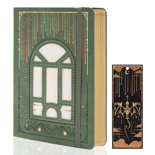 TIEFOSSI A5 Dotted Journal for Women & Men, 160 GSM Thick Paper - color: Light Green, size: Dotted