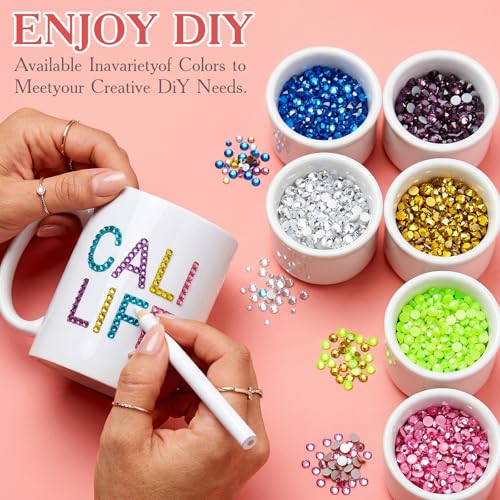 80000Pcs Bedazzling Kit, 42 Colors 3mm Flatback Rhinestones with 3 B7000 Glue & Tools, Bedazzler Kit for Crafts Clothes Tumblers Nail Art & Diamond Painting - Christmas Birthday Gift for Girls - size: 3 MM