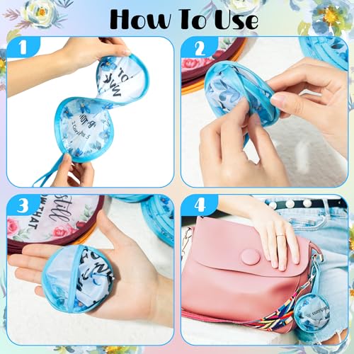 R HORSE 50Pcs Christian Church Fans Bulk Religious Folding Handheld Fan - color: Religious Flower