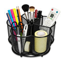 Pen Holder for Desk,360-Degree Rotating Pencil Organizer - color: Plum shaped