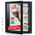 8x10 Black Deep Shadow Box Picture Frame with HD Clear Glass - color: Black, size: 8x10