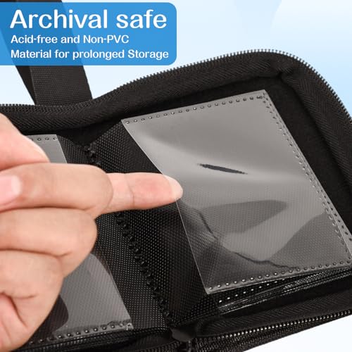 1 Pocket Card Binder – Collectible Trading Card Album, Single Card Holder with 20 Pages, Holds 40 Cards, Side-Loading Mini Binder for TCG, MTG, Sports, Baseball, Football, Small Sports Card Book - color: Black
