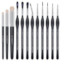PANDAFLY Miniature Paint Brushes Drybrush Set, 12 Sizes - size: 12 Size
