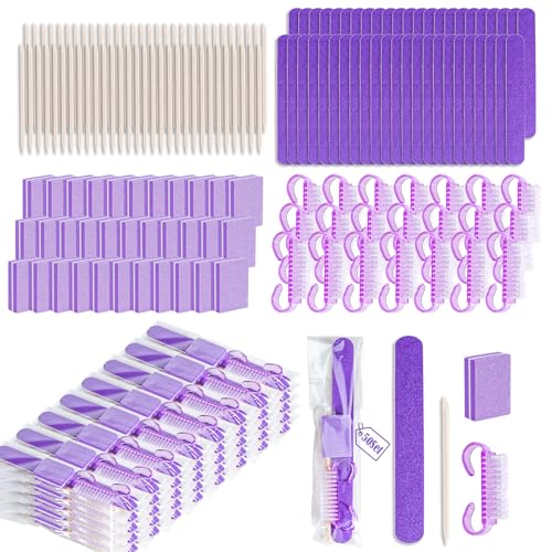 50 Sets Disposable Manicure Kit(50 Set -Purple) - size: 50 Set -Purple