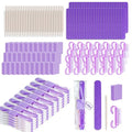 50 Sets Disposable Manicure Kit(50 Set -Purple) - size: 50 Set -Purple