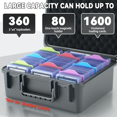 Hard Shell Toploader Storage Box for 3" x 4" 35PT Rigid Card Holder