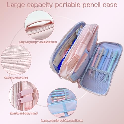 J6&H6 170Pcs Complete Bible Study Supplies Journaling Kit with Tabs, Highlighters and Color Pens, Notebook,Stickers & More Bible Accessories Set for Women, Beginner Christian Gifts(Pink) - color: Pink
