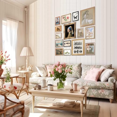 LANCHI95 15 Pcs Eclectic Wall Art Set, Gallery Prints - color: Eclectic 15