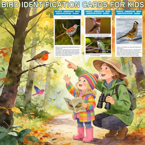 North American Bird Identification Cards, 30 Backyard Birds for Bird Lovers