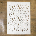 TIAMECH A4 Reusable Raindrop Stencil for Painting - style: Raindrop Water Drop