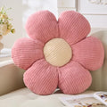 Flower Pillow,15.75" Daisy Pillow Pink Throw Pillows - color: Pink+light Yellow, size: 15.75"
