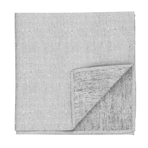 tiemart Regent Morris Neckwear Silk/Linen Pocket Square - color: Gray Curator