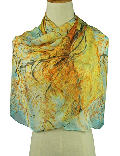 PANTONIGHT Long Chiffon Sheer Scarf Gradient Shaded Colors Lightweight Scarf For Womens - color: Col 750