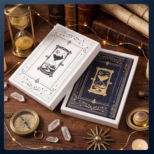 Thboxes 80 Sheets Lined Journal Notebook, Hardcover Notepad, Black Gold - color: Black Gold